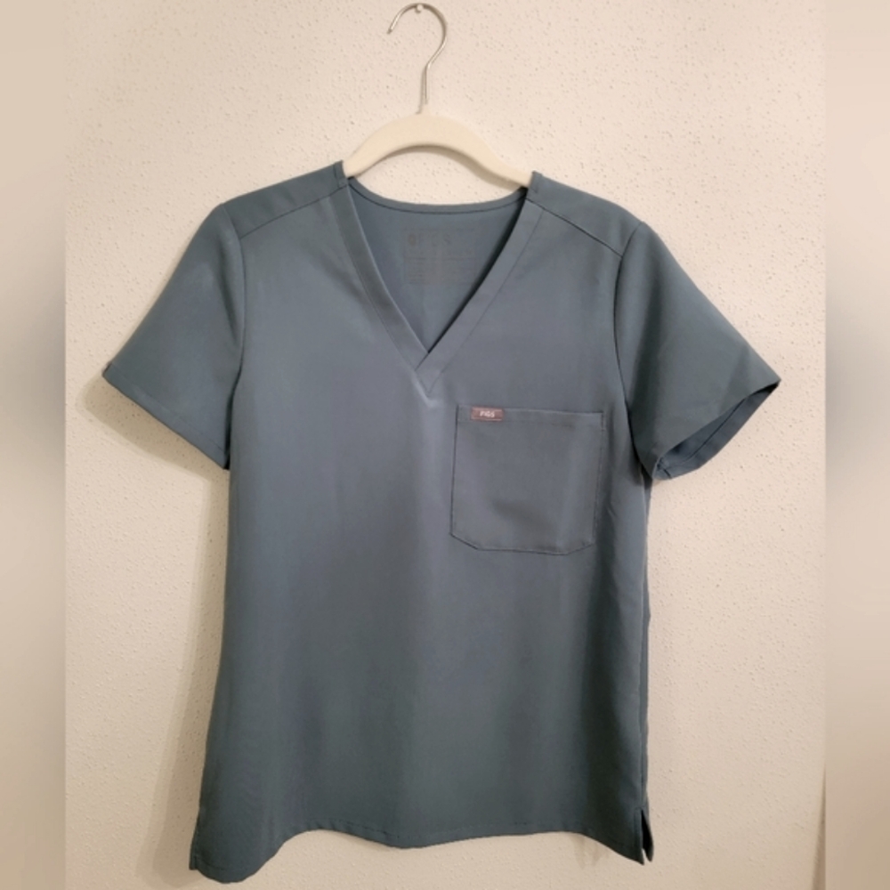 Figs Women's Top in Slate Blue